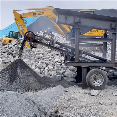 Tailing dan limbah residu mobile crusher